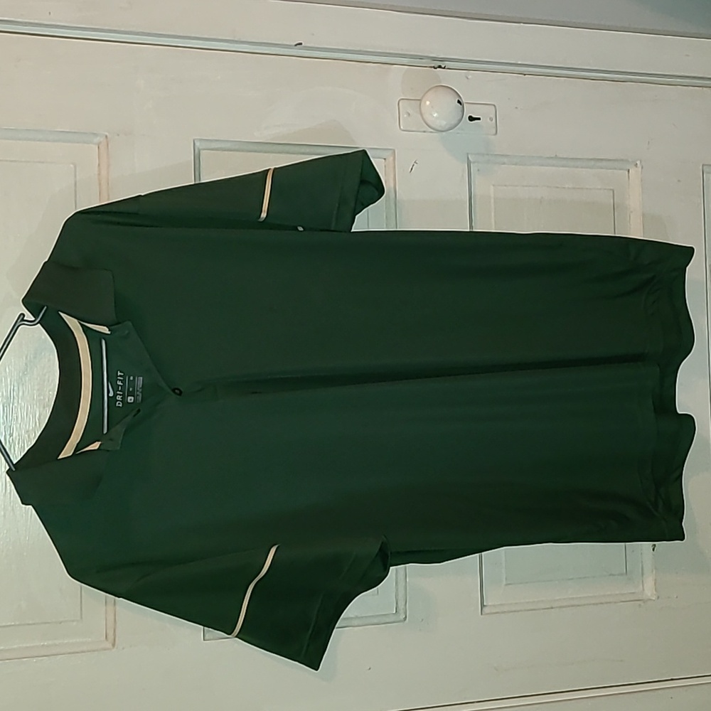 Nike Dri-FIT Green Shirt with Cream Trim
